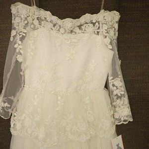 NEW Brides Girl/Communion White Dress